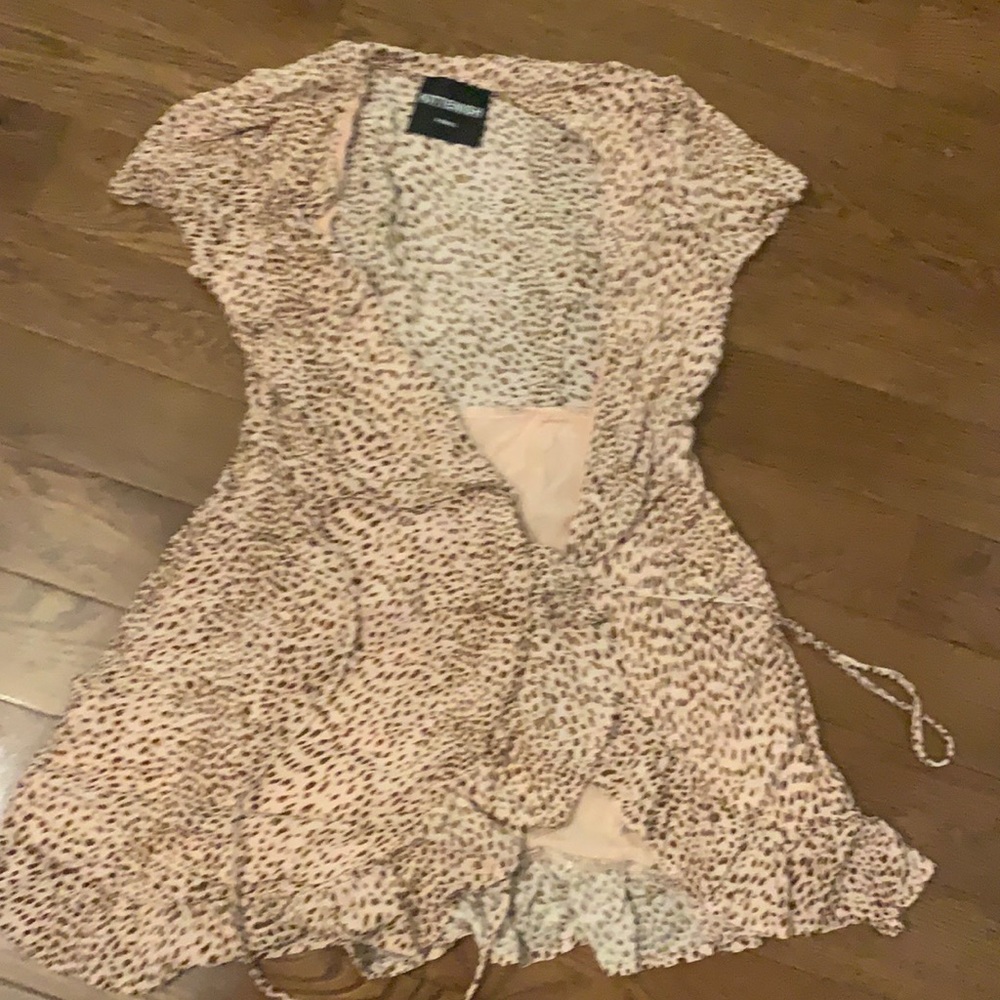 Kittenish cheetah print mini dress